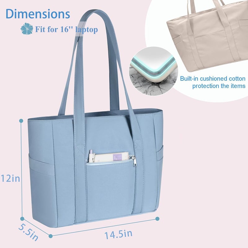 CTWWFS Tote Bag for Women, Travel Essentials Large Tote Bag with Zipper, Top Handle Handbag for Travel, Work - Image 5